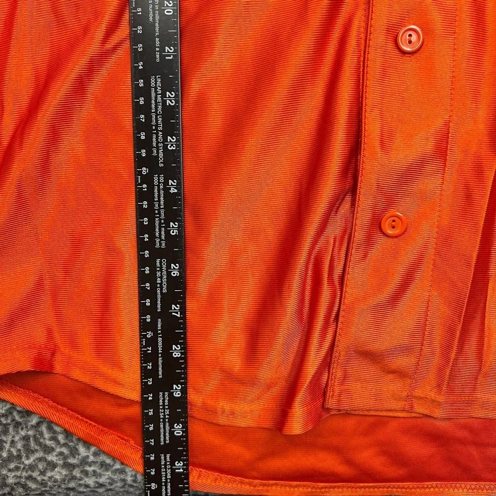 Vintage Cleveland Indians Guardians Jersey Shirt Men Large Orange Majestic New L